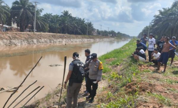 Mayat Pria Tanpa Identitas Ditemukan Mengapung di Parit Primer Babat Supat Muba, Polisi Selidiki Penyebab Kematian