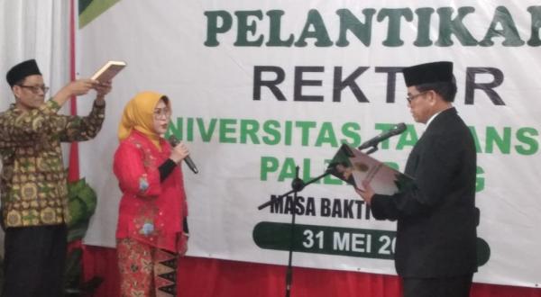 Nyi Assoc Prof Sisnayati Dilantik Jadi Rektor Universitas Tamansiswa Palembang Salah Satu Perguruan Tinggi Swasta Tertua di Sumsel 