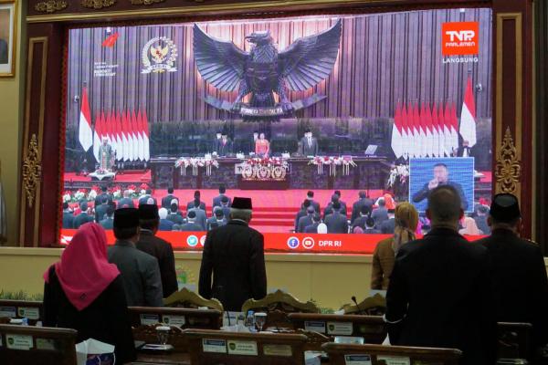 Pemprov- Forkopimda Sumsel Dengarkan Pidato Kenegaraan Jokowi