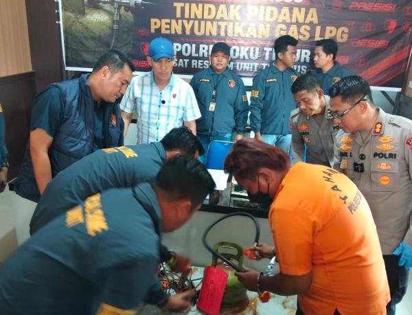 Pengoplos Gas LPG Subsidi 3 Kilogram Diciduk Satreskrim Polres OKU Timur, Raup Keuntungan Rp80 Ribu per Tabung