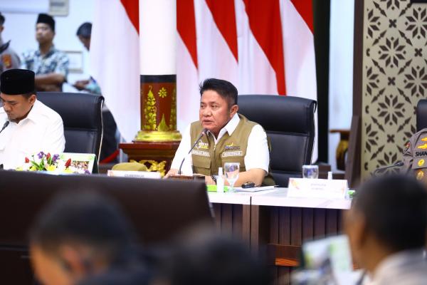 Pimpin Rakor Idulfitri 1447 H, Gubernur Herman Deru Tekankan Sinergi Pengamanan dan Pelayanan Mudik