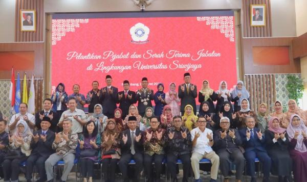 Rektor UNSRI Lantik Pejabat Baru 2026–2031, Tekankan Kolaborasi dan Peningkatan Kinerja Akademik