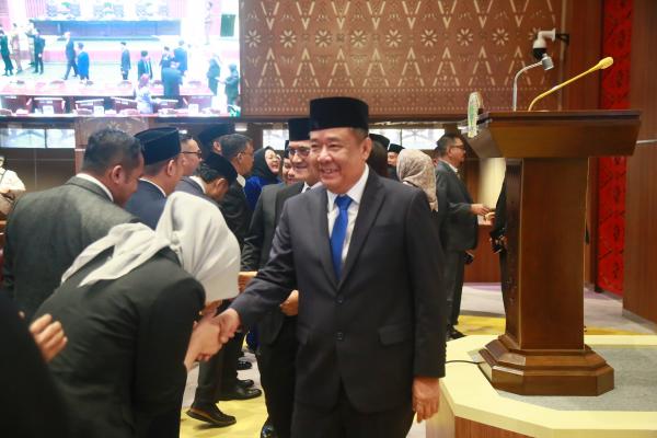 Wagub Cik Ujang Jawab Pandangan Fraksi DPRD Sumsel Soal Raperda APBD 2024