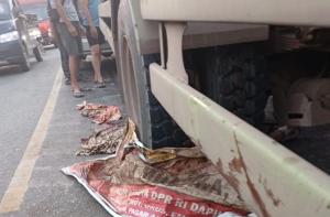 Dua Pelajar Alami Kecelakaan Maut di Jalan Lintas Prabumulih–Muara Enim, Satu Tewas Terlindas Truk