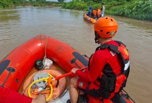 Kecelakaan Speedboat di Perairan Desa Sukaraja OKI, Satu Korban Tenggelam Masih Dalam Pencarian Tim SAR Gabungan