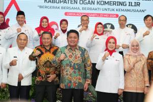 Lantik Pengurus PMI Empat Daerah, Gubernur Herman Deru Perkuat Sinergi Kemanusiaan dan Kesiapsiagaan Bencana